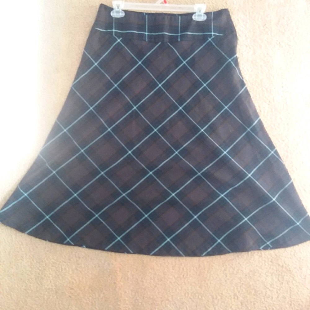 Plaid Midi Skirt